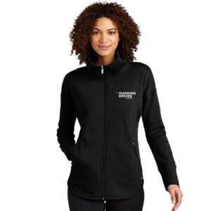 Diamond Drives OGIO Ladie’s Luuma Full-Zip Fleece jacket-Blacktop