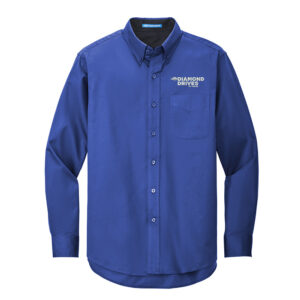 Diamond Drives Men Port Authority Long Sleeve Easy Care Shirt-Royal