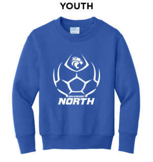 DN Soccer Youth Crewneck Sweatshirt-Royal