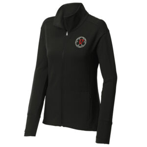 DW Soccer Sport Tek Ladies Sport Wick Flex Fleece Full Zip-Black