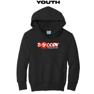 DW Soccer Youth Fleece Hooded Sweatshirt-Black