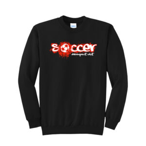 DW Soccer Unisex Basic Crewneck Sweatshirt-Black