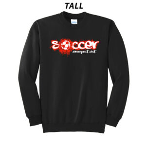 DW Soccer Tall Crewneck Sweatshirt-Black