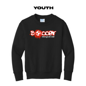 DW Soccer Youth Crewneck Sweathirt-Black