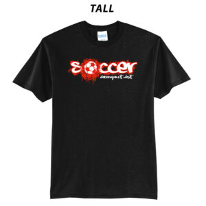 DW Soccer Tall Basic Short Sleeve Tee-Black