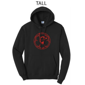 DW Soccer Tall Fleece Hooded Sweatshirt-Black