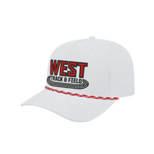 DW Track Field Athletic Rope Cap-white/red/white/black rope