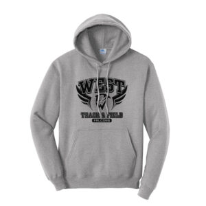 DW Track Field Unisex Fleece Hooded Sweatshirt-Athletic Heather