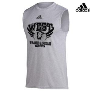 DW Track Field Adidas Badge of Sport (BOS) Pre Game Sleeveless Tee – Heather Grey (M-4XL)