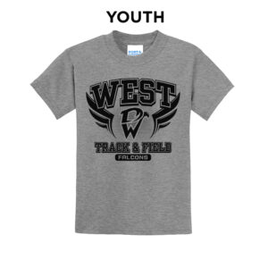 DW Track Field Youth Short Sleeve Tee-Athletic Heather