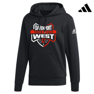 DW Track Field Adidas Fleece Hooded Sweatshirt- Black