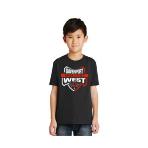 DW Track Field Youth Short Sleeve Tee-Black