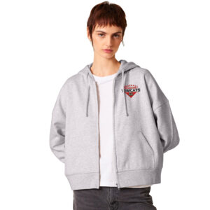 EA Baseball Stanley/Stella Women’s Stella Ida Full-Zip Hooded Sweatshirt-Cool Heather Grey