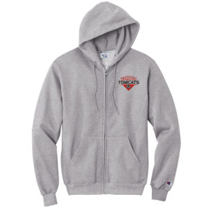 EA Baseball Champion Men PowerBlend Full Zip Hoodie-Light Steel