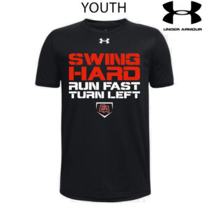 EA Baseball Under Armour short sleeve YOUTH Team Tech Tee-Black