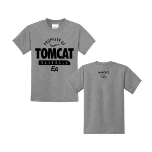 EA Baseball Youth Short Sleeve Tee-Grey