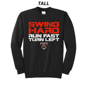 EA Baseball Tall Core Fleece Crewneck Sweatshirt-Black