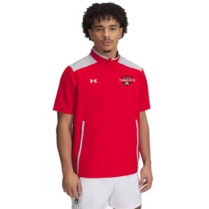 EA Baseball Men’s UA Motivate 3.0 Short Sleeve-Red/ Mod Gray/White