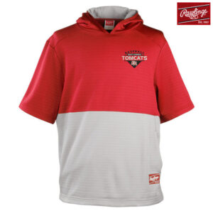 EA Baseball RAWLINGS ADULT COLORSYNC PERFORMANCE SHORT SLEEVE HOODIE -SCARLET NEW