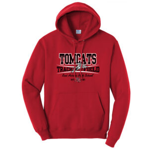 EA Track Field Unisex Fleece Hoooded Sweatshirt-Red