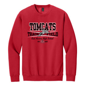 EA Track Field Gildan Unisex Softstyle Crewneck Sweatshirt-Red