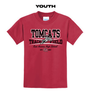 EA Track Field Youth Short Sleeve Tee-Red