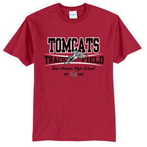 EA Track Field Unisex Short Sleeve Tee-Red