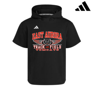 EA Track Field Adidas  Dugout NWV Short Sleeve Hoodie- BLACK
