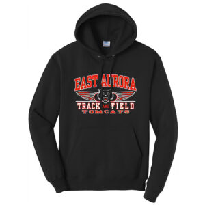 EA Track Field Unisex Fleece Hooded Sweatshirt-Black