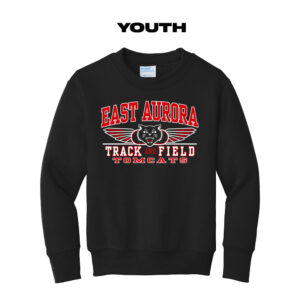 EA Track Field Youth Fleece Crewneck Sweatshirt-Black