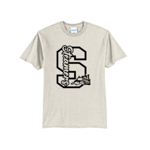 Steamers Unisex Basic Short Sleeve Tee-Oatmeal Heather