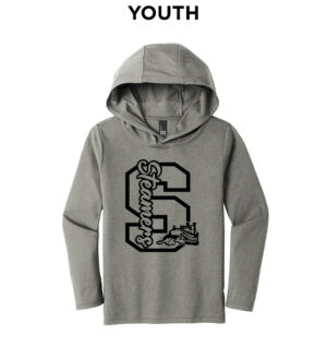 SteamersDistrict YOUTH Perfect Triblend Long Sleeve Hoodie-Grey Frost