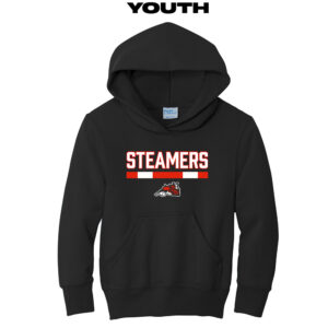 Steamers Youth Fleece Hooded Sweatshirt-Black