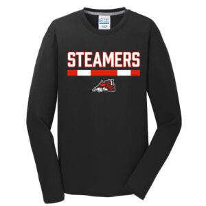 Steamers Men Long Sleeve Essential Blended Performance Tee-Black