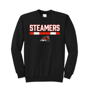 Steamers Unisex Fleece Crewneck Sweatshirt-Black