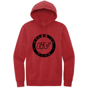 GVWC Unisex Premium Fleece Hooded Sweatshirt-Red