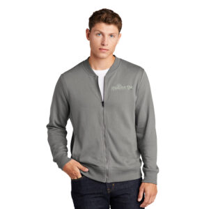 ITP March Sport-Tek Men Lightweight French Terry Bomber-Heather Black