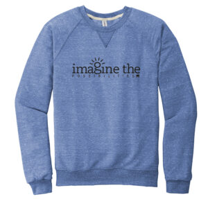ITP March Unisex Jerzees Snow Heather French Terry Raglan Crew-Royal