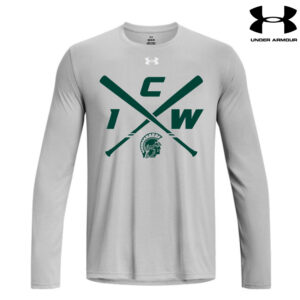 IC West Trojan BB Club Under Armour Men’s Team Tech Long Sleeve-Mod Grey