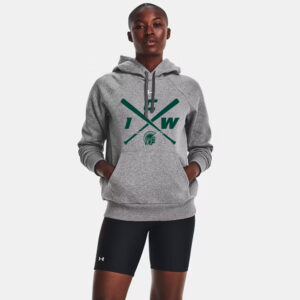 IC West Trojan BB Club Under Armour Women’s UA Rival -soft cotton-blend fleece hoodie-Castle Rock Heather