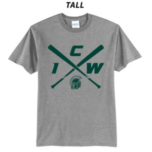 IC West Trojan BB Club Tall Short Sleeve Tee-Grey