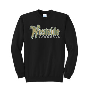 IC West Trojan BB Club Unisex Fleece Crewneck Sweatshirt-Black