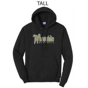 IC West Trojan BB Club Tall Hooded Sweatshirt-Black