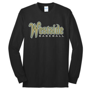 IC West Trojan BB Club Unisex Long Sleeve Tee-Black