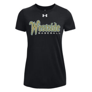 IC West Trojan BB Club Under Armour Women’s Team Tech Short Sleeve-Black