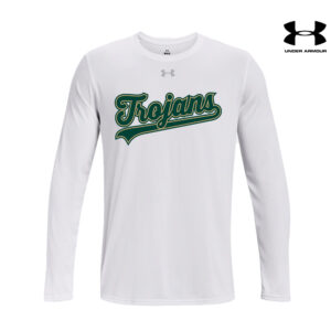 IC West Trojan BB Club Under Armour Men’s Team Tech Long Sleeve-White (M-4X)