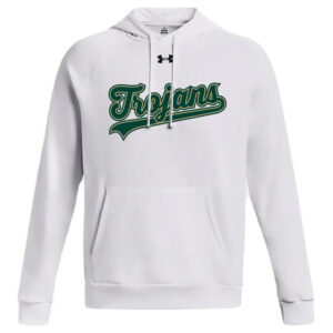 IC West Trojan BB Club Under Armour UA Rival Fleece Hoodie Men-White