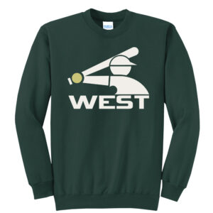 IC West Trojan BB Club Unisex Fleece Crewneck Sweatshirt-Dark Green