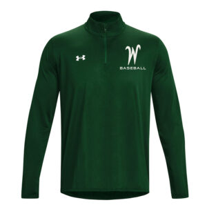 IC West Trojan BB Club Under Armour Long Sleeve Men’s Team Tech 1/4 zip-Forest