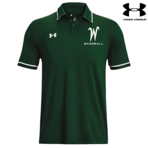 IC West Trojan BB Club Under Armour Men’s Team Tipped Polo -Forest